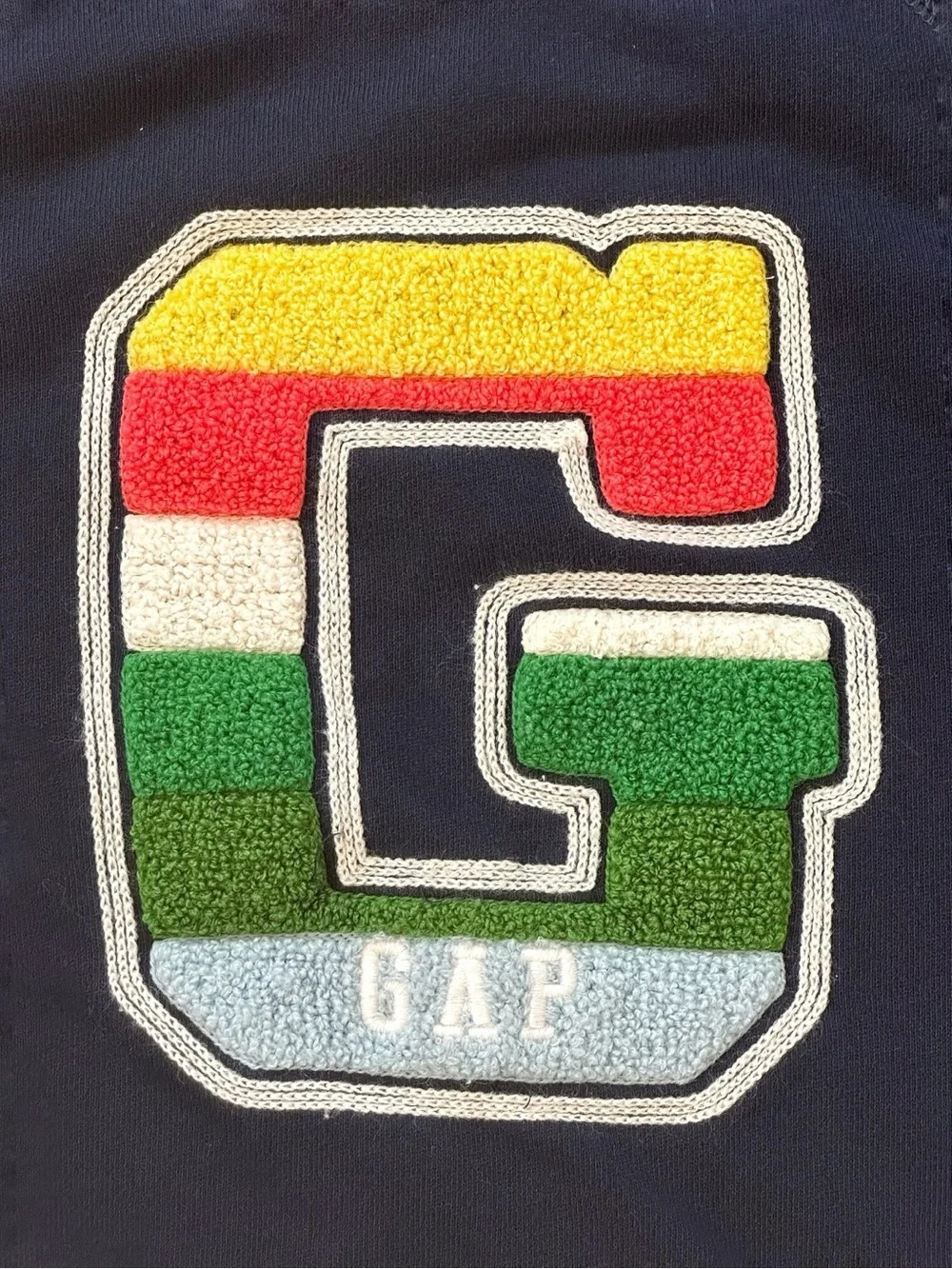 baby GAP | Navy Blue Hook and Loop Logo Sweatshirt (5)